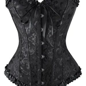 Corset Luxo Afina Corselet Corpete Espartilho Cosplay Gotico
