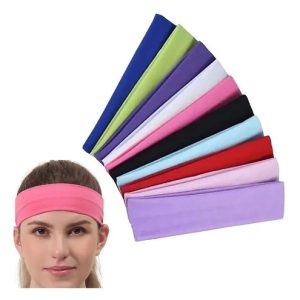 10 Faixas Para Cabelo Coloridas Handband Tamanho Único 5cm C Cor Cores Variadas