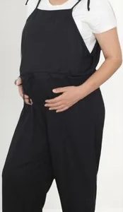 Macacao Jardineira Maternidade Roupa De Gravida Gestante