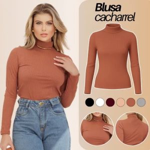 Blusa Feminina Segunda Pele Gola Alta Manga Comprida