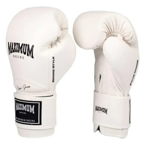 Luva Boxe / Muay Thai - Maximum New Classic White / Black
