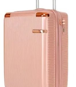 Ygm Malas Mala 2092 Rosa 55 Cm X 35cm X 25cm 10kg Polipropileno Rodinhas 360 Leva Na Cabine Do Avisão Resistente