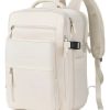 Mochila Viagem Executiva Grande Notebook Feminina Mas Branco