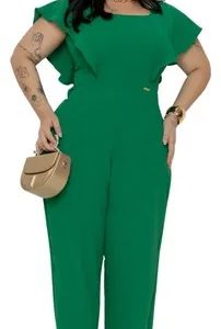 Macacão Longo Feminino Plus Size Sofisticado Festas Premium