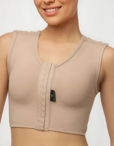 Sutiã Pós Cirúrgico Mamoplastia Silicone Alça Regata Anvisa