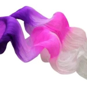 Par Véu Fan Seda Leque Dança Do Ventre