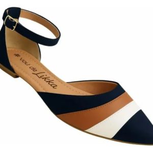 Sapatilha Feminina Bico Fino Salome Sandalia Rasteira Sapato