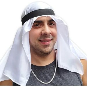 Turbante Sheik Árabe Fantasia Festa Cosplay Dubai Carnaval