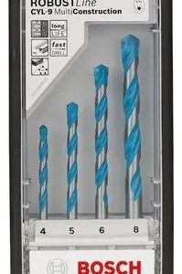 Jogo Brocas Bosch Cyl-9 Multimaterial Ø 4-5-6-8 Mm 4 Peças