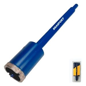 Serra Copo Diamantada 25 Mm Com Haste 7933 Brasfort