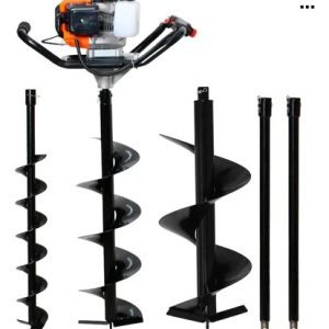 Perfurador De Solo Gasolina 52cc C/3 Brocas +2 Extensor 80cm