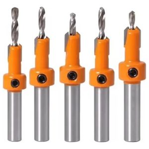 Kit Brocas Rebaixo 8mm De Parafuso Em Madeira Com Limitador