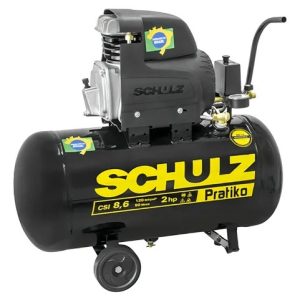 Compressor De Ar Pratiko 50 Litros 2,0 Hp Csi 8,6 Schulz Cor Preto Fase elétrica Monofásica