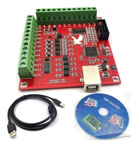Placa Controladora Cnc Usb Mach3 100khz Interface 4 Eixos
