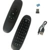 Mini Controle Com Teclado Air Mouse Para Smart Tv Ou Pc