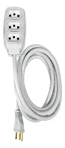 Extensão Elétrica 3 Metros 2,5mm 2p+t 20a Pp Reforçada Ilumi