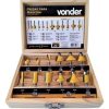 Jogo De Fresas Madeira 12 Peças Metal 6mm Vonder Kit Maleta