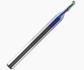 Fresa para Alumínio 1 Corte 1.0 x 3.0mm Metal Duro com Cobertura DLC