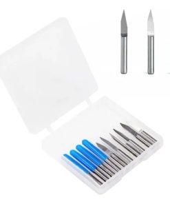 10 Fresas Gravação V-bit Ótima P/ Pci Cnc Opções De Tamanho