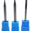 Kit Fresa Topo 1mm,2mm,3mm - 4c Metal Duro Com Tialn 45hrc