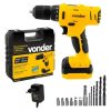 Parafusadeira/furadeira Vonder Bateria 12v Fonte Bivolt Pfv120 Cor Amarelo