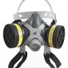 Máscara Facial Respirador C/ 2 Filtros Gases Ácidos Vapores