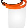 Máscara Protetor Facial Ppa Face Shield Profissional Cor Transparente Laranja Preto