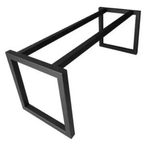 Pé De Mesa Aço Reforçada Base De Ferro Pra Mesa Preto