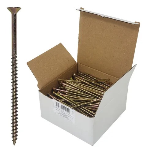 Parafuso Chipboard Phillips Stein 5.0x100 Caixa 200 Pçs