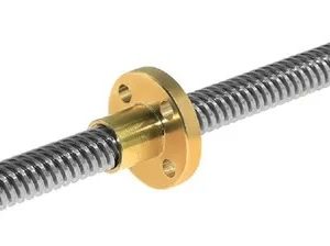 Fuso Trapezoidal Tr8 X 200mm Passo 2 + Castanha Em Metal