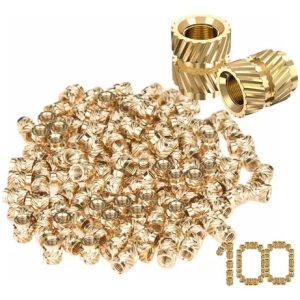 Kit 100 Unidades Inserto Metálico De Rosca M3 Impressões 3d