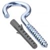 Gancho Parafuso Zincado C/bucha 6mm 100 Buchas + 100 Ganchos