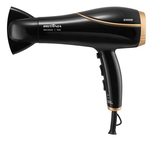 Secador De Cabelos Bsc2250 2100w Britânia Preto