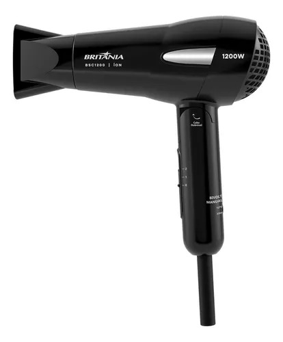 Secador De Cabelos Britânia 1200w Bsc1200 Cor Preto