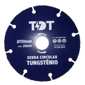 Disco De Serra Circular Tungstenio 110mm Madeira
