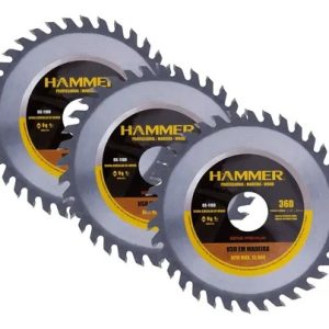 Kit 3 Peças Disco Serra Circular Hammer 4.3/8 X 36d